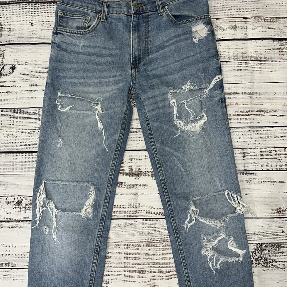 Zara Woman Premium‎ Denim Collection Jeans Distressed Sz. 2